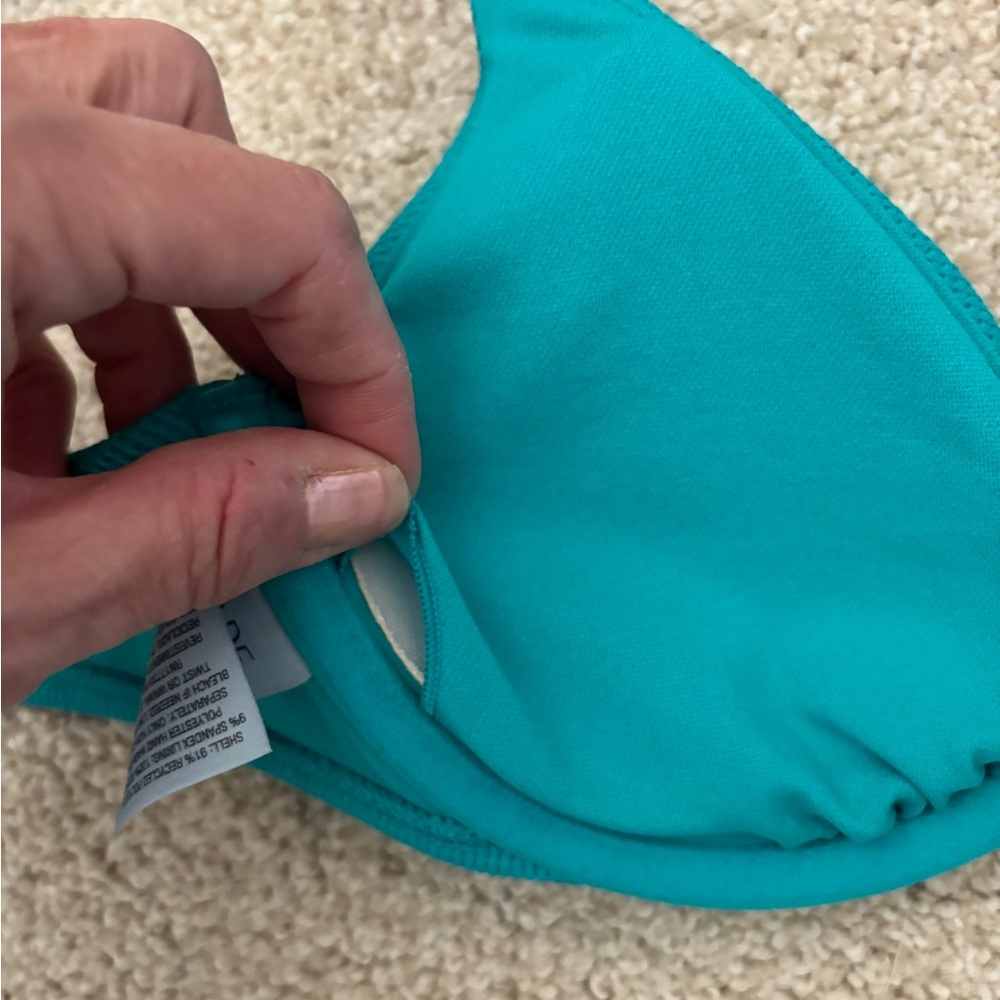 Women’s target shade and shore teal Bikini Top 34B removable pads - Picture 4 of 6